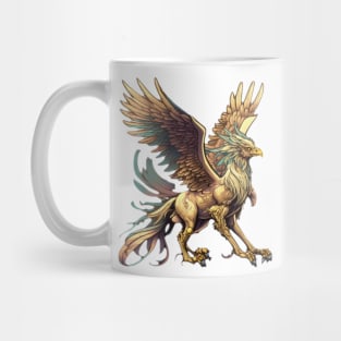 Whimsical Fantasy Cartoon Griffin Design Mug